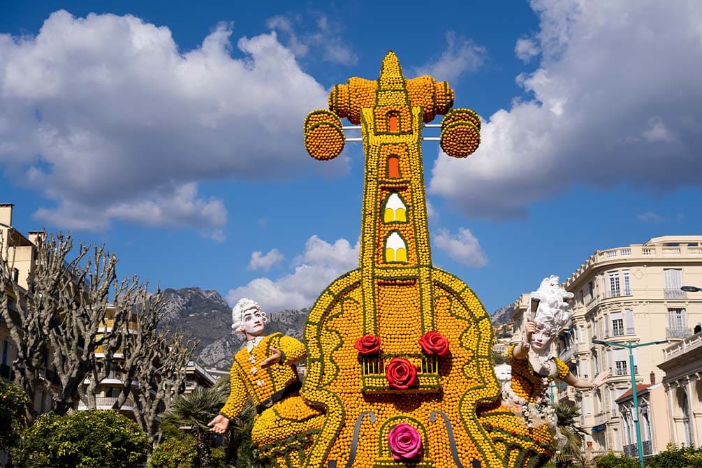 visite de la fete du citron menton proche de la location de vacances azureva roquebrune cap martin 
