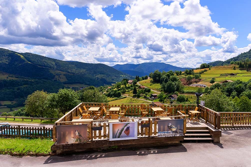 terrasse vue montagne village vacances azureva bussang 