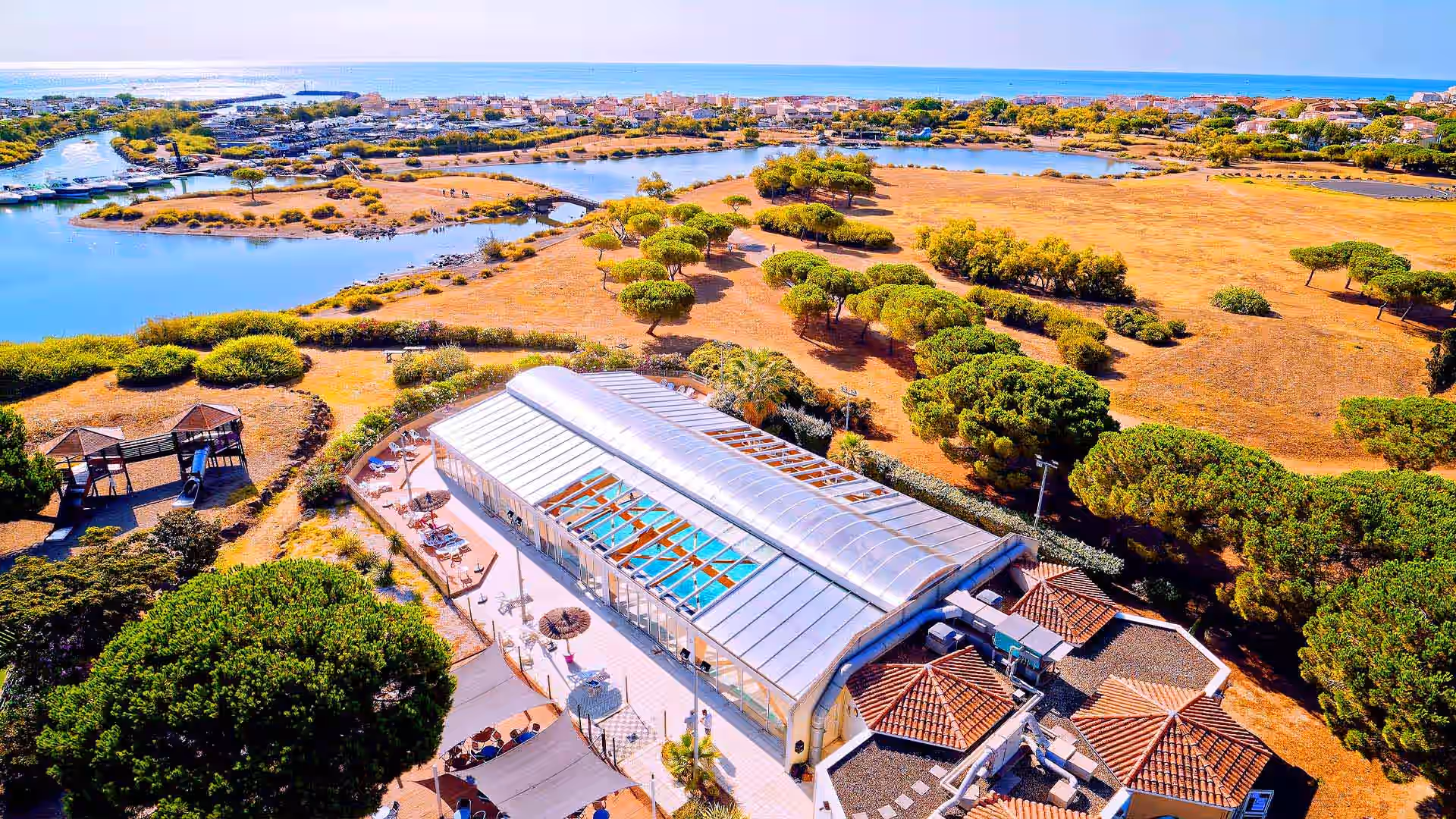 vue aérienne cap d'agde