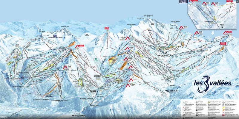 domaine skiable les menuires