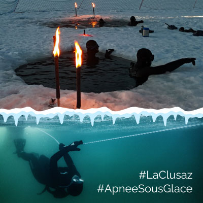 plongee sous glace la clusaz