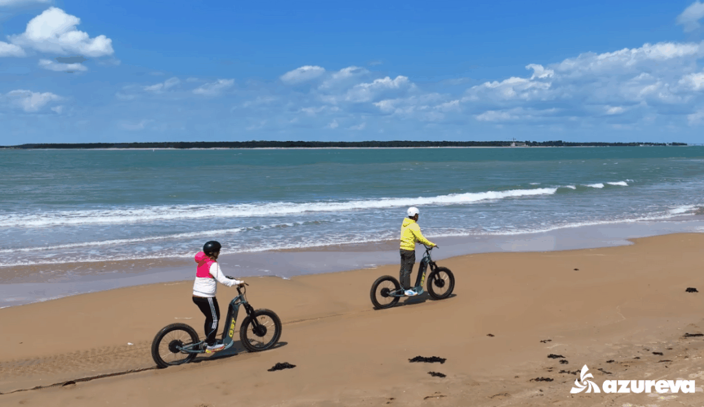 Balade en trottinette tout-terrain sur la plage - Ronce-les-Bains Charente-Maritime